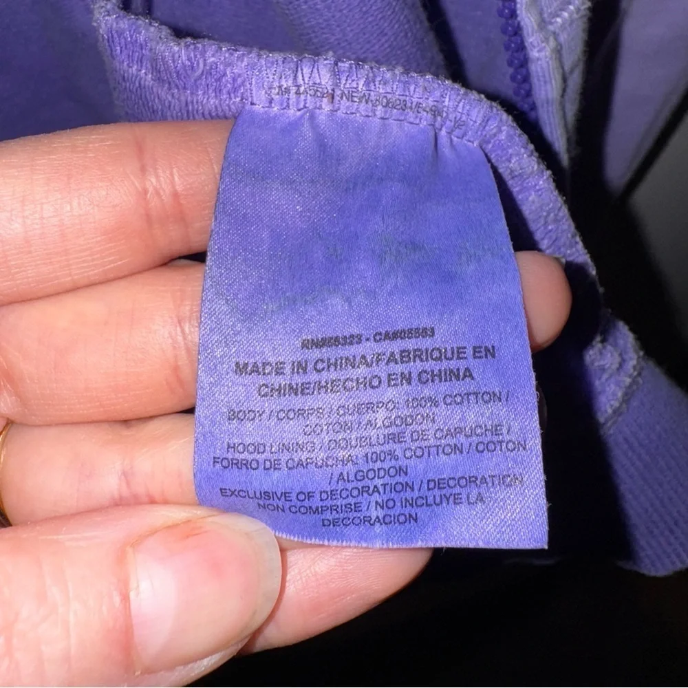 Nike Lavender Full Zip Up Hoodie Women’s Size Small